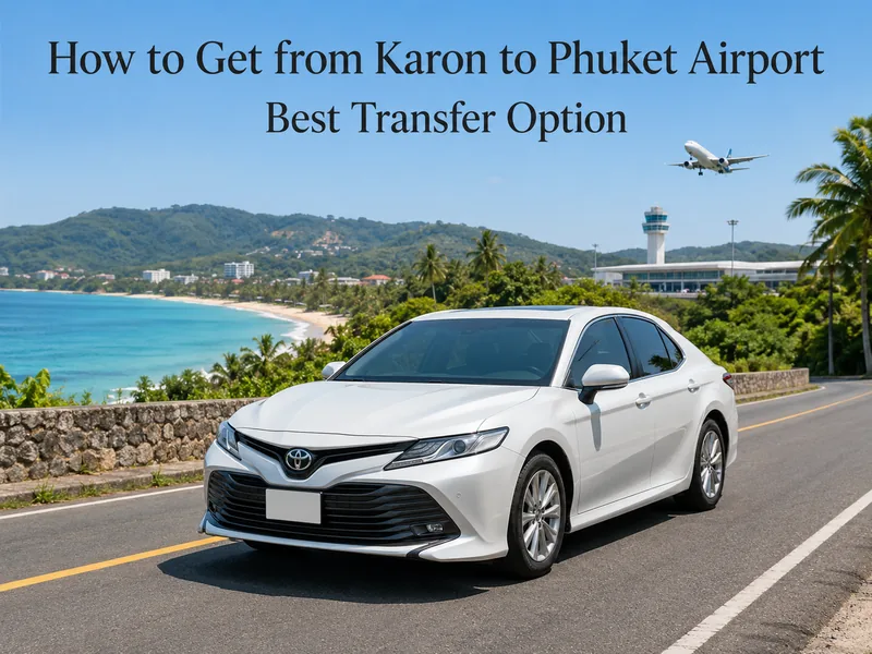 Fixed taxi prices from Karon to Phuket airport by vehicle type