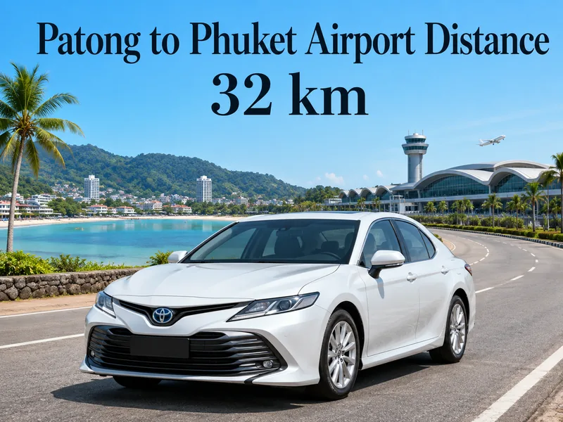 Taxi from Patong to Phuket airport
